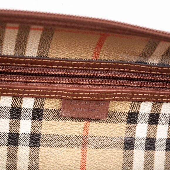 Authentic Burberry Signature Check Boston Holdall Duffle Bag - Picture 8 of 13